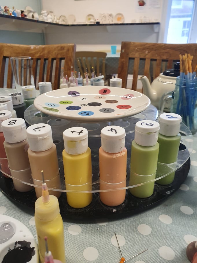 Pottery painting amateur art